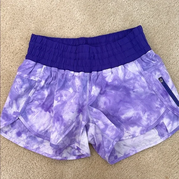 lululemon athletica Purple Tie-Dye Athletic Shorts - Picture 1 of 3